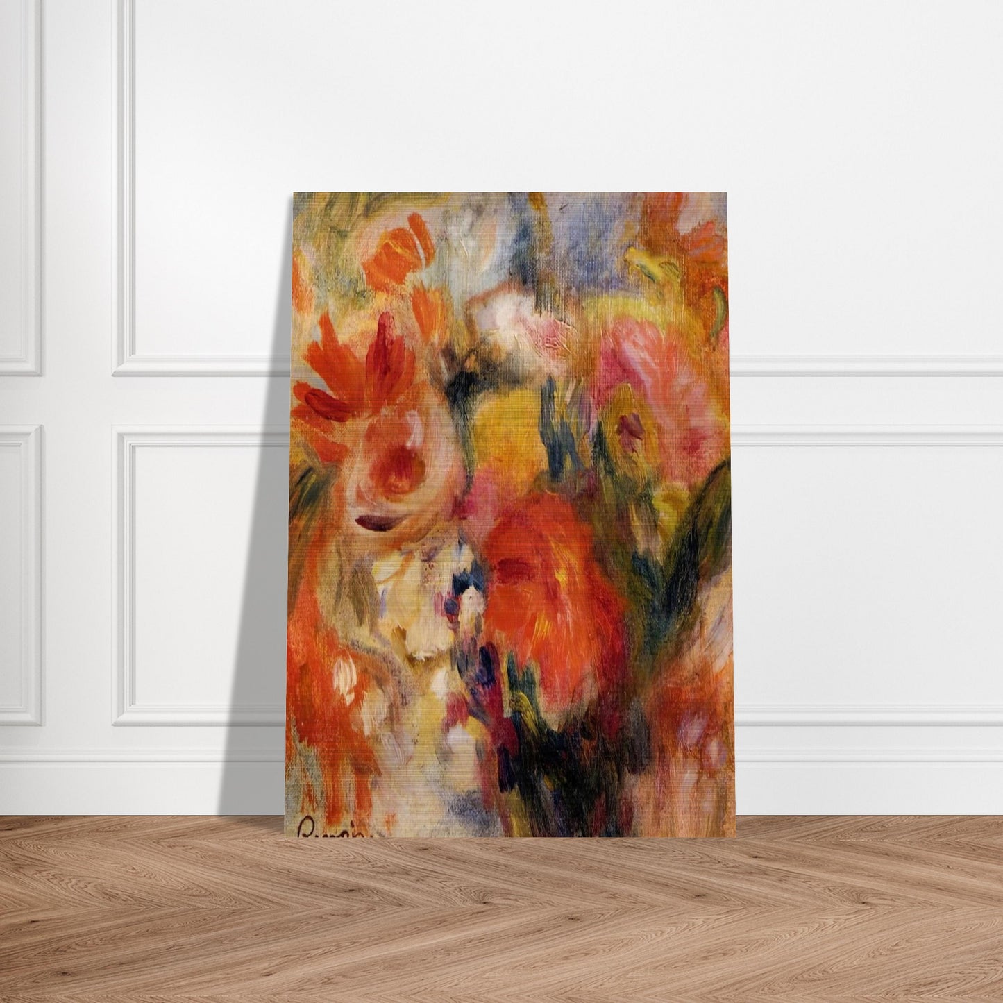 Flower Study - Pierre-Auguste Renoir Brushed Aluminum Print - 70x100 cm / 28x40 inches | Pierre-Auguste Renoir Aluminum Print | Pierre-Auguste Renoir Prints