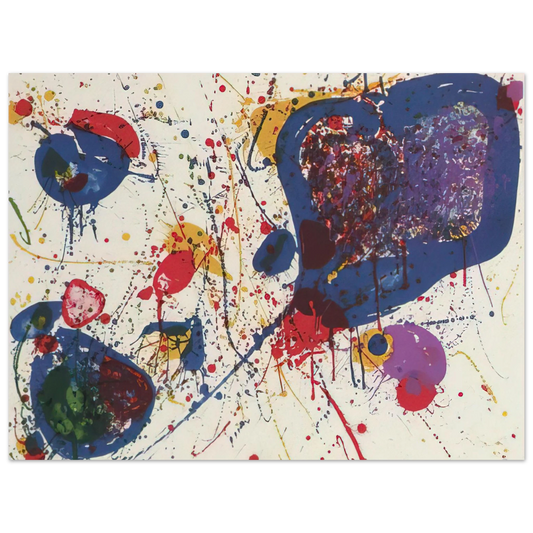 Sam Francis - Light Violet  Lembark L20   75x100 cm / 30x40inches Fine Art Poster