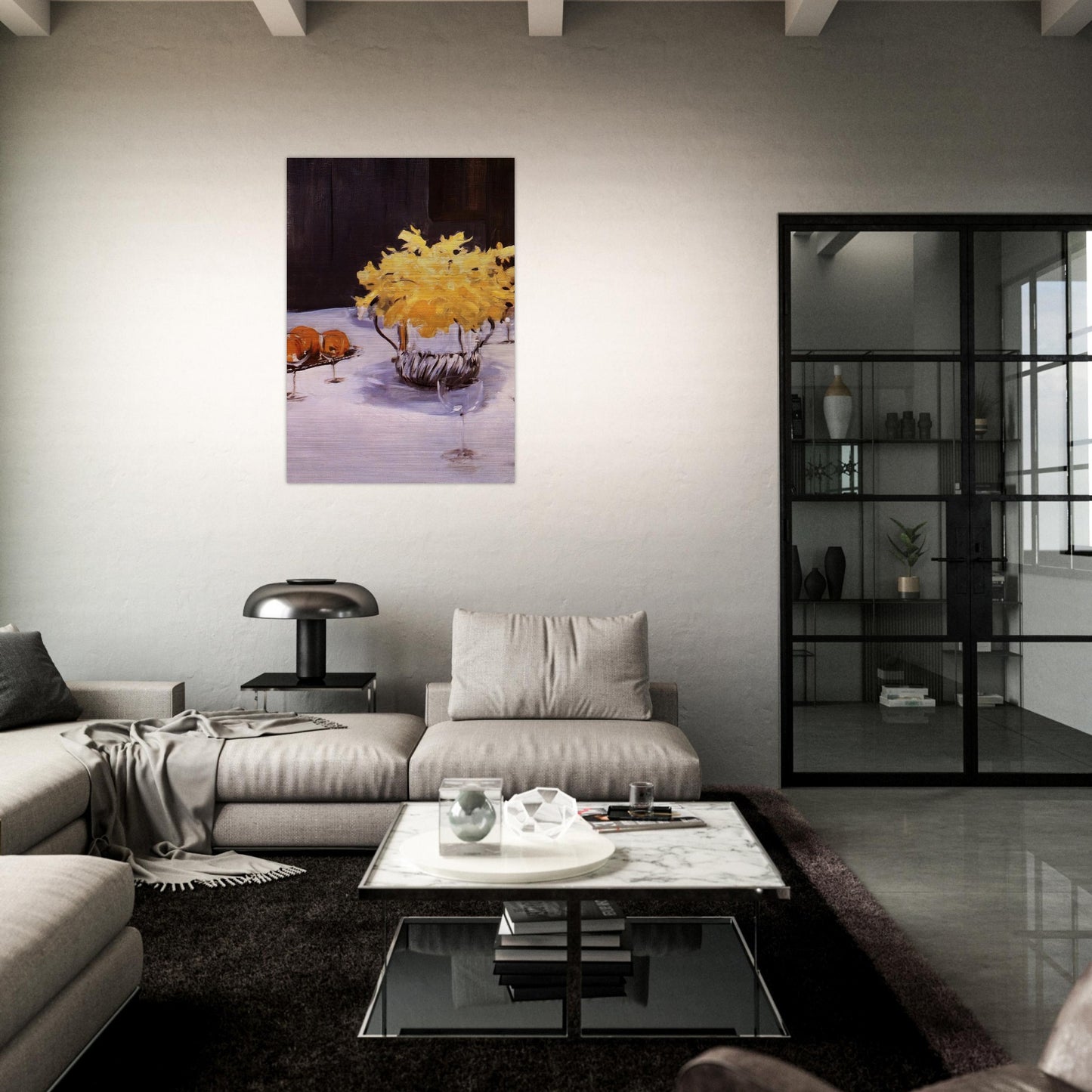 Still Life with Daffodils - John Singer Sargent Brushed Aluminum Print - 70x100 cm / 28x40 inches | John Singer Sargent Aluminum Print | John Singer Sargent Prints
