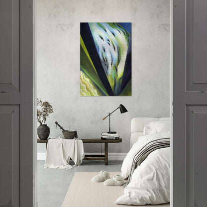 Blue and Green Music - Georgia O'Keeffe Brushed Aluminum Print - 70x100 cm / 28x40 inches | Georgia O'Keeffe Aluminum Print | Georgia O'Keeffe Prints