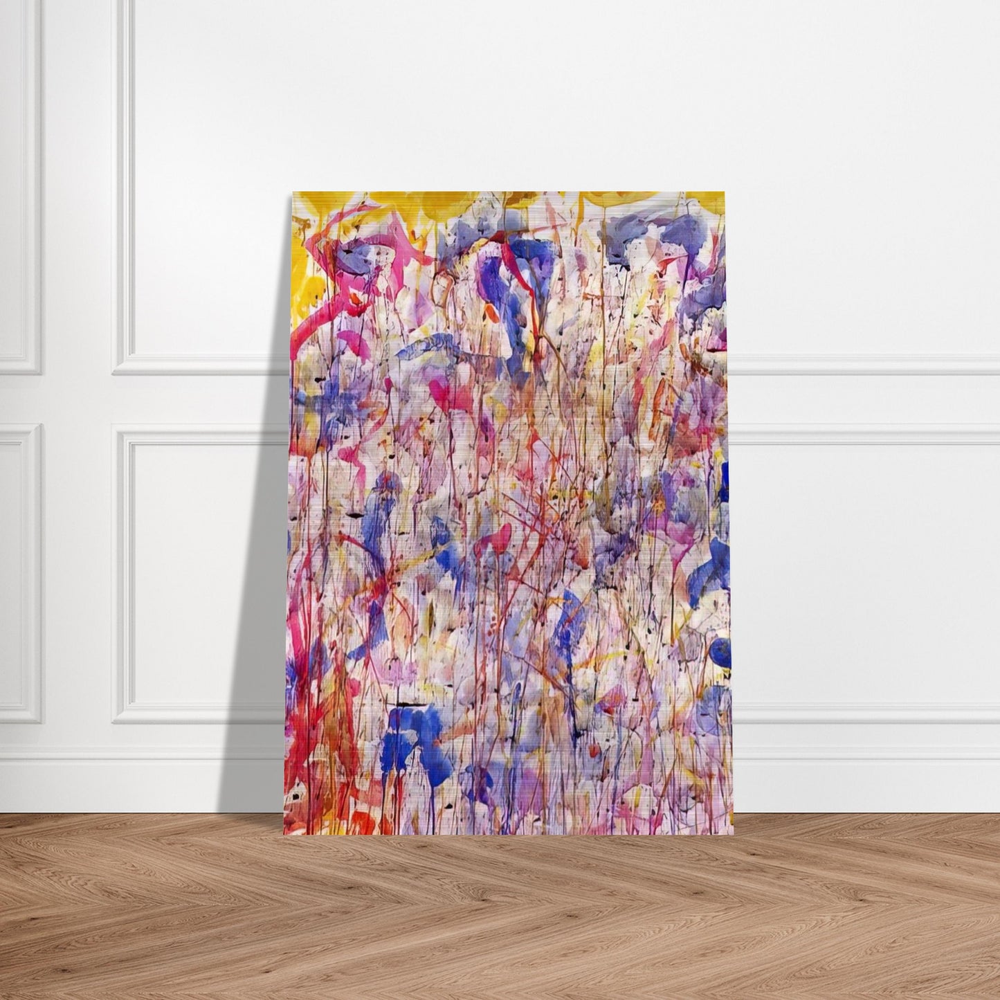 Untitled  SF57-008  - Sam Francis Brushed Aluminum Print - 70x100 cm / 28x40 inches | Sam Francis Aluminum Print | Sam Francis Prints