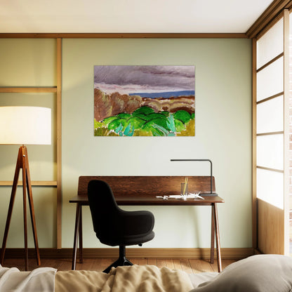 CAGNES LANDSCAPE IN STORMY WEATHER 1917 - Henri Matisse Brushed Aluminum Print - 70x100 cm / 28x40 inches | Henri Matisse Aluminum Print | Henri Matisse Prints