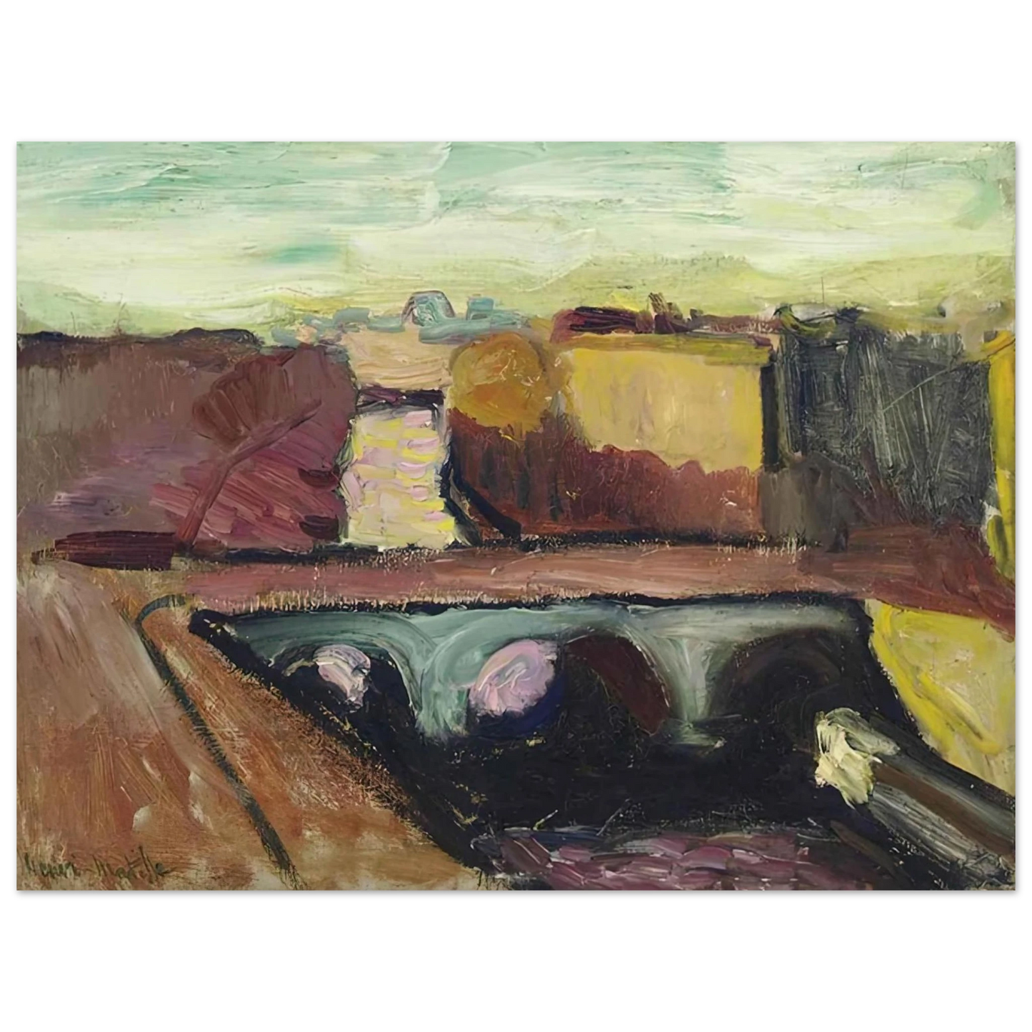 Henri Matisse - VUE DE LA SEINE LE PONT SAINT MICHEL 1904  75x100 cm / 30x40inches Fine Art Poster