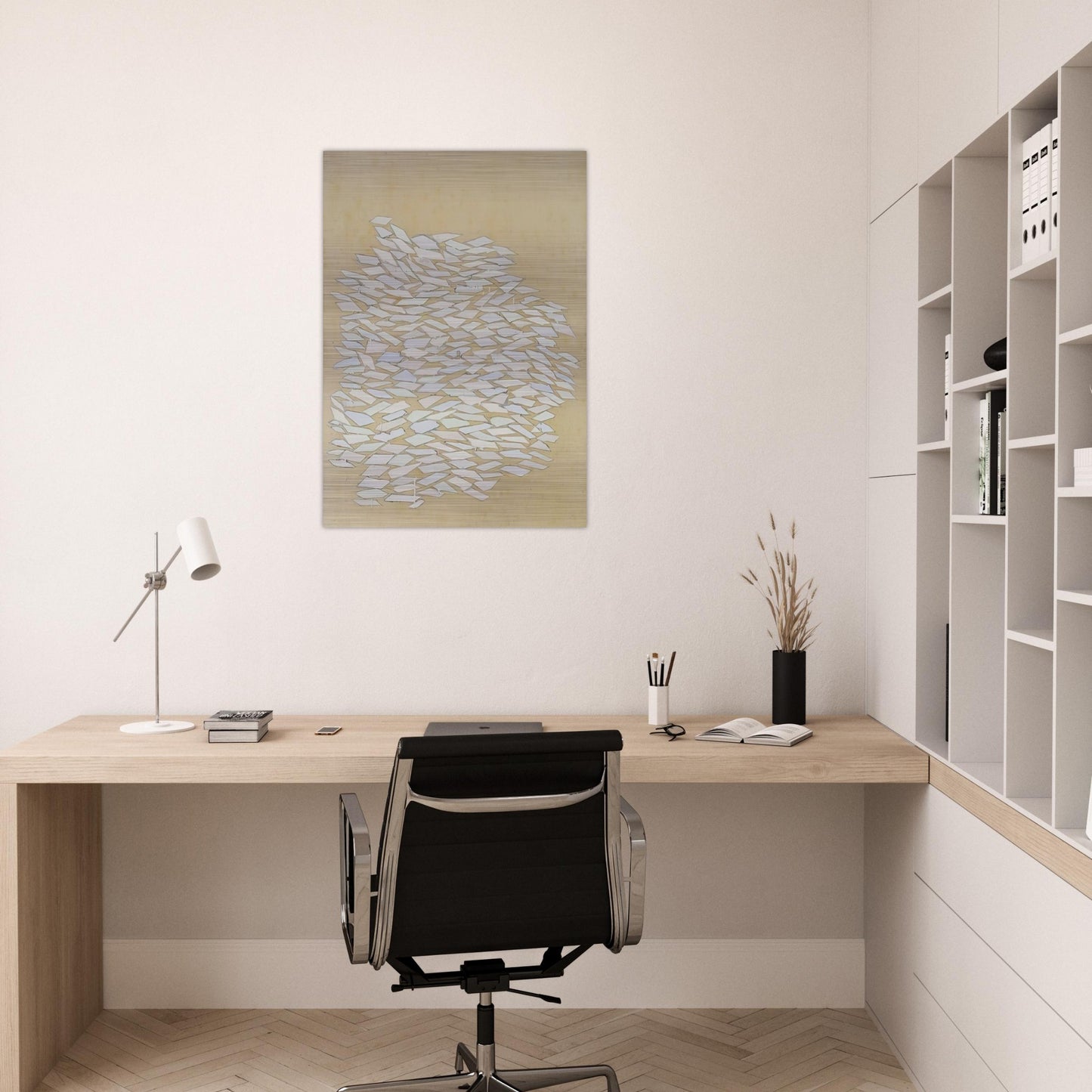 Pastel Statement - 1971 - Robert Goodnough Brushed Aluminum Print - 70x100 cm / 28x40 inches | Robert Goodnough Aluminum Print | Robert Goodnough Prints