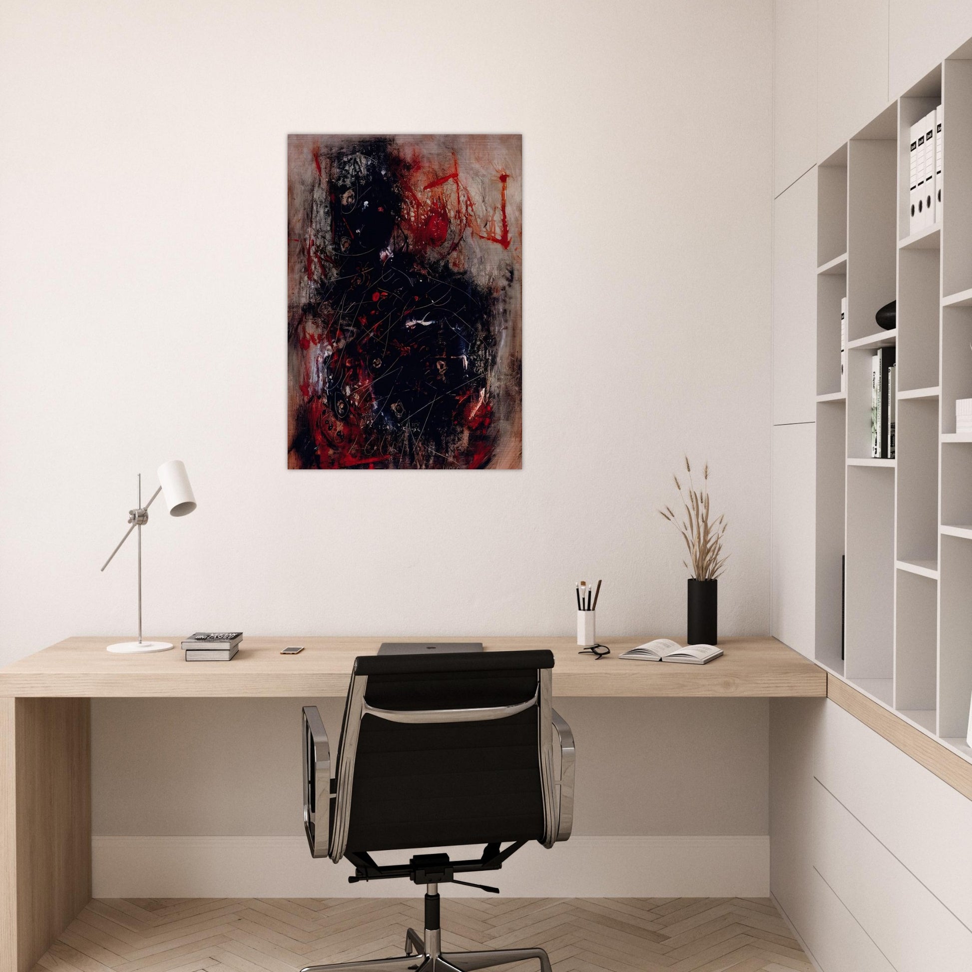 Oui, oui, oui - 1947 - Wols Brushed Aluminum Print - 70x100 cm / 28x40 inches | Wols Aluminum Print | Wols Prints