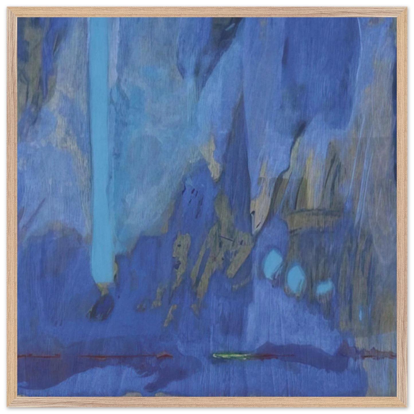 Helen Frankenthaler - Tales of Genji III - 1998 Wall art - 60x90 cm / 24x36 inches - Premium Wooden Framed Poster With Fine Art Paper-canvas - White frame