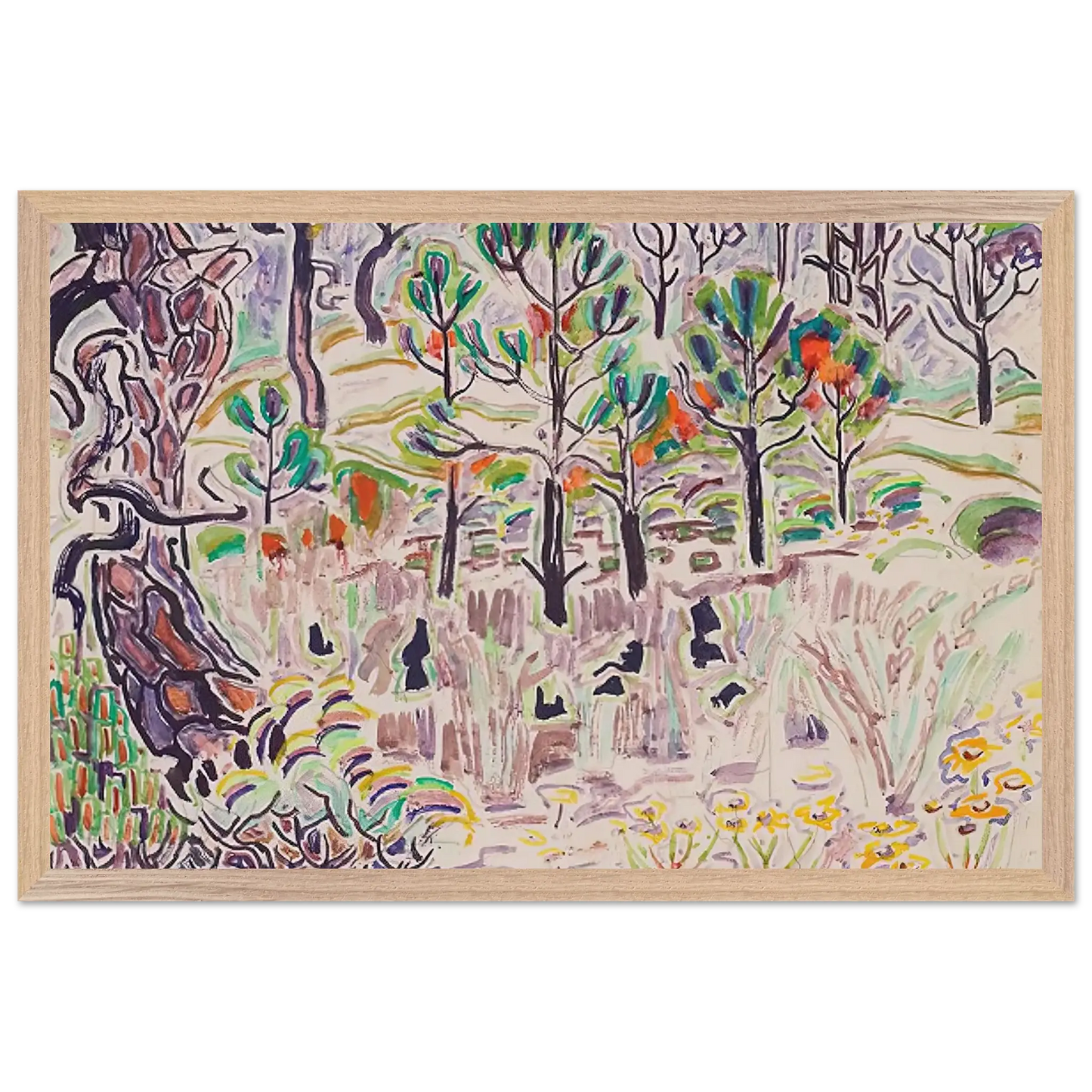 Walter Inglis Anderson - Walter Anderson Wall art - 50x70 cm / 20x28 Inches - Premium Wooden Framed Poster With Fine Art Paper - Wood frame