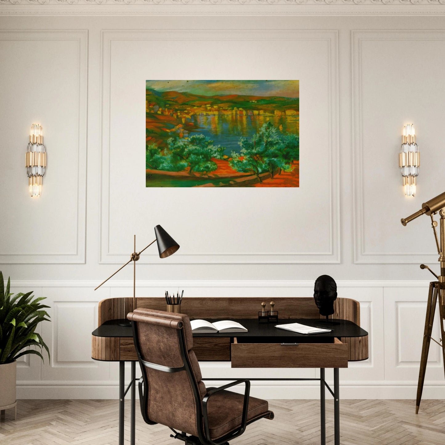 FESTIVAL OF ST LUCIA AT VILLAMALLA - Salvador Dali Brushed Aluminum Print - 70x100 cm / 28x40 inches | Salvador Dali Aluminum Print | Salvador Dali Prints