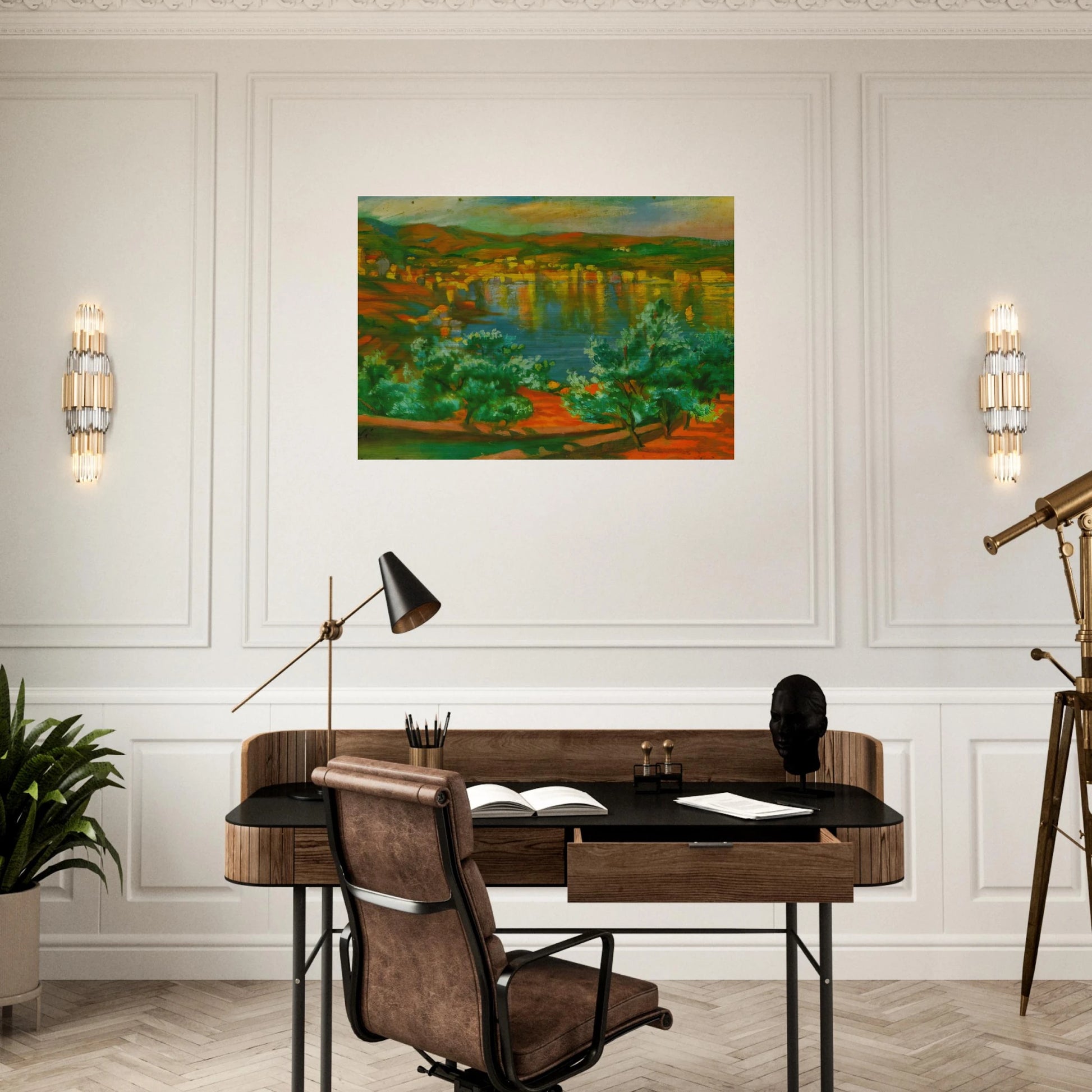 FESTIVAL OF ST LUCIA AT VILLAMALLA - Salvador Dali Brushed Aluminum Print - 70x100 cm / 28x40 inches | Salvador Dali Aluminum Print | Salvador Dali Prints