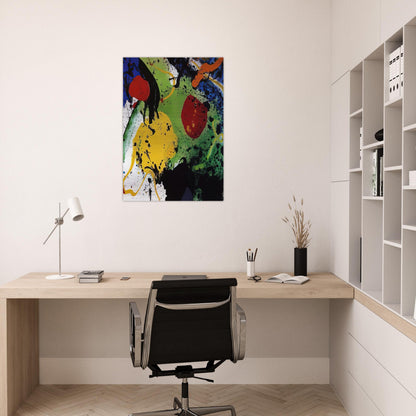 Untitled  SFP-89-57  - Sam Francis Brushed Aluminum Print - 70x100 cm / 28x40 inches | Sam Francis Aluminum Print | Sam Francis Prints