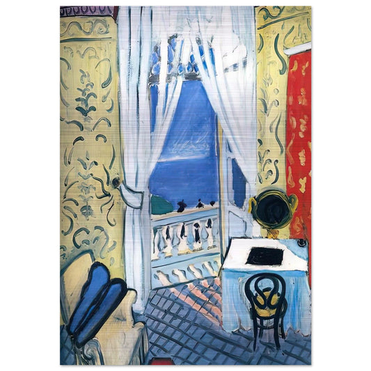 INTERIOR WITH A VIOLIN CASE 1919 - Henri Matisse Brushed Aluminum Print - 70x100 cm / 28x40 inches | Henri Matisse Aluminum Print | Henri Matisse Prints