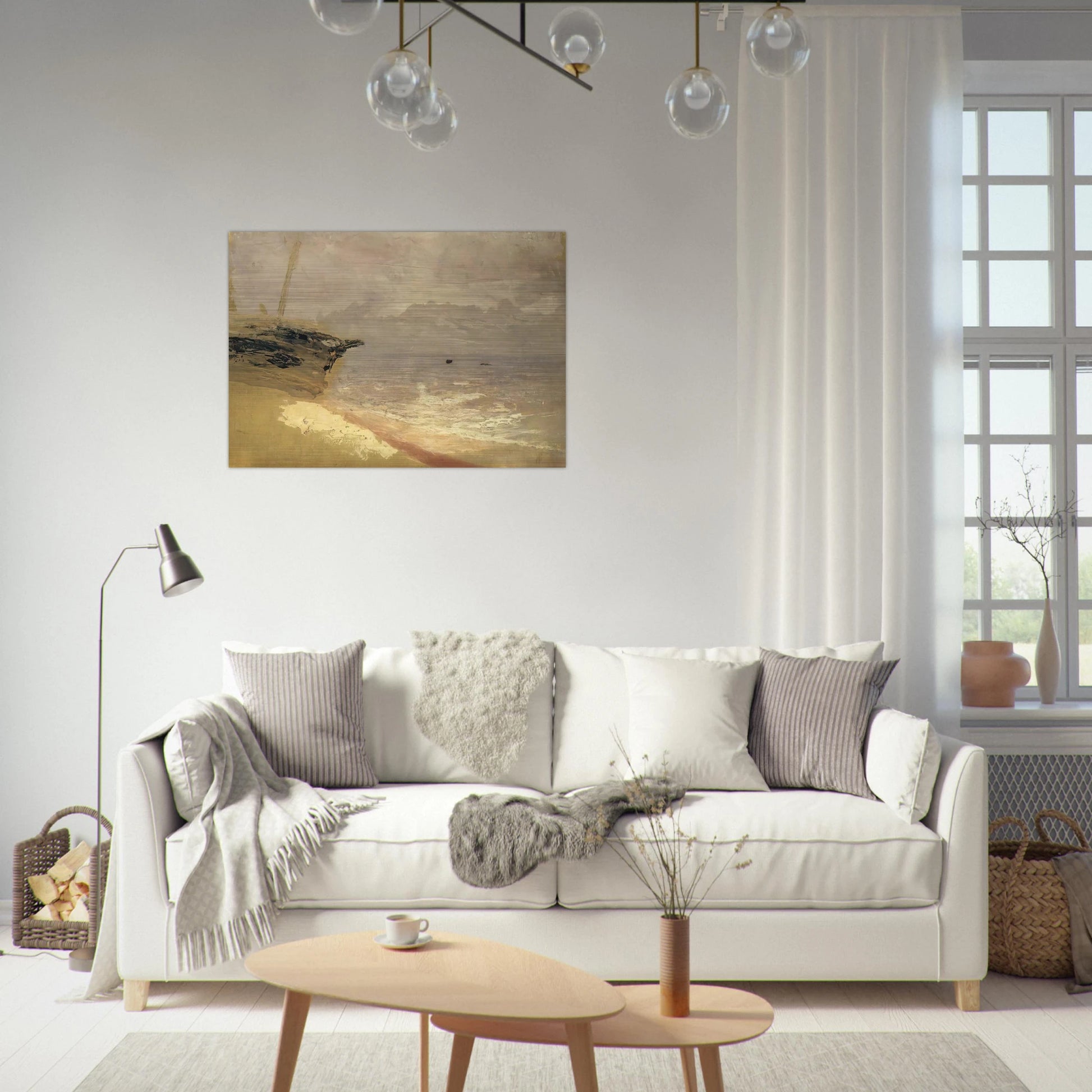 Sea. Gloomy Day - Arkhyp Kuindzhi Brushed Aluminum Print - 70x100 cm / 28x40 inches | Arkhyp Kuindzhi Aluminum Print | Arkhyp Kuindzhi Prints