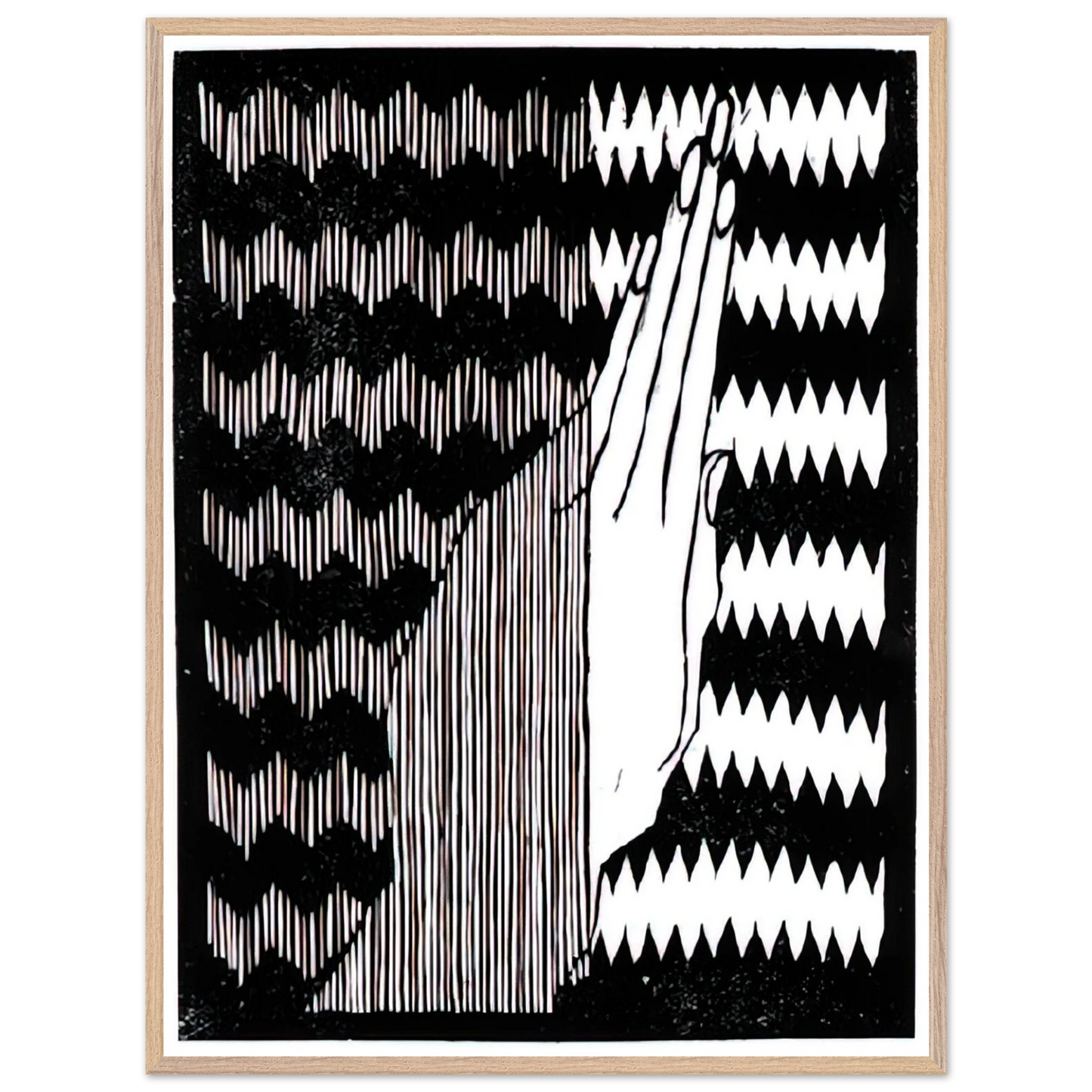 MC Escher - ESCHER (6) Wall Art - 30x40 cm / 12x16 inches - Premium Wooden Framed Poster With Fine Art Paper-canvas - Black frame