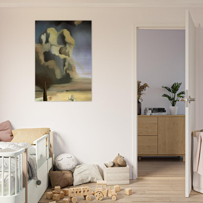 THE SPECTRE AND THE PHANTOM - Salvador Dali Brushed Aluminum Print - 70x100 cm / 28x40 inches | Salvador Dali Aluminum Print | Salvador Dali Prints