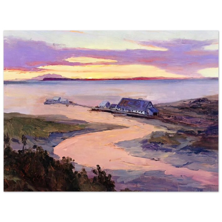 Sydney Laurence - Emard Salmon Cannery - 1915  75x100 cm / 30x40inches Fine Art Poster