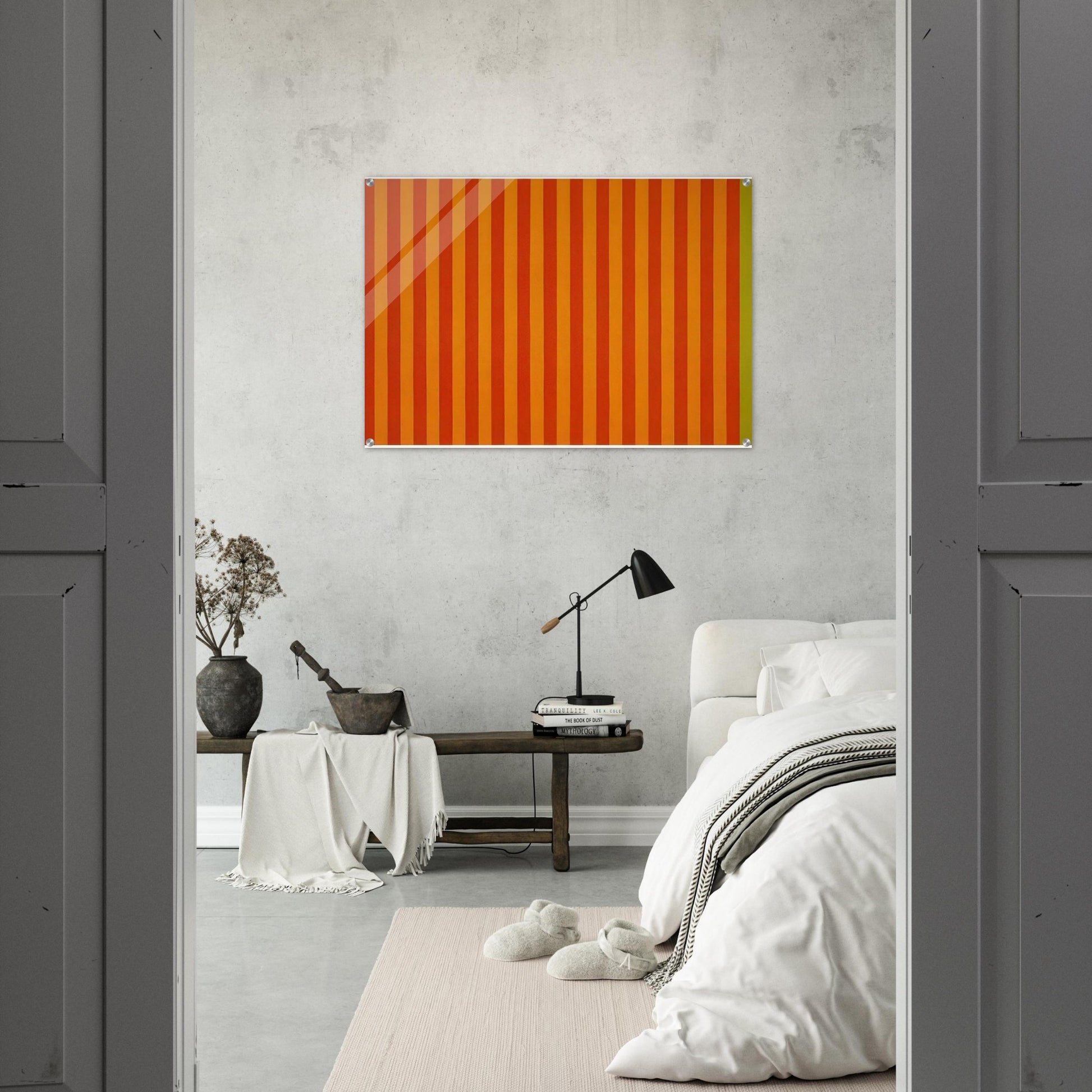 EdgesSolar Beat - 1962 - Gene Davis Acrylic Print - 70x100 cm / 28x40″ inches