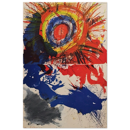 Composition - 1957 - Walasse Ting Art Prints - 100x150 cm / 40x60″ inches | Walasse Ting Poster | Walasse Ting Prints