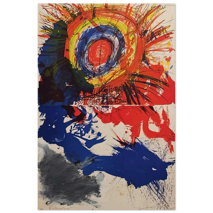 Composition - 1957 - Walasse Ting Art Prints - 100x150 cm / 40x60″ inches | Walasse Ting Poster | Walasse Ting Prints