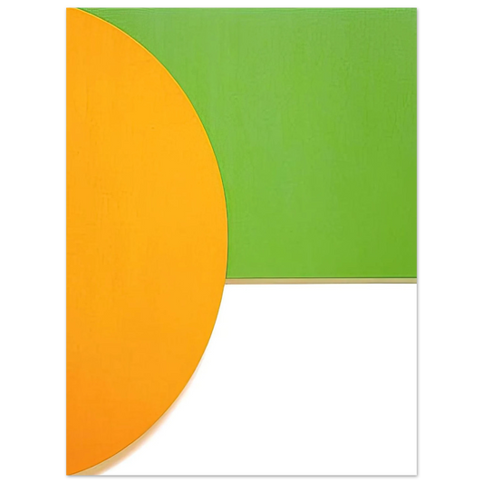 Ellsworth Kelly - Orange Relief with Green  75x100 cm / 30x40inches Fine Art Poster