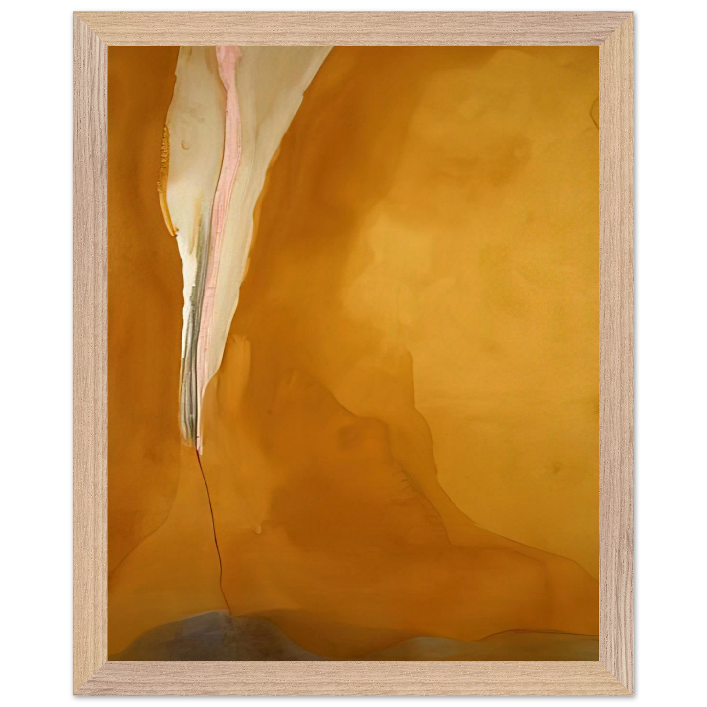 Helen Frankenthaler - Coral Wedge - 1972 Wall art - 30x40 cm / 12x16 inches - Premium Wooden Framed Poster With Fine Art Paper-canvas - Wood frame