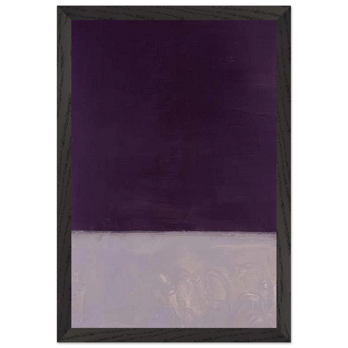 Mark Rothko - Untitled Black and Gray - 1970 Wall Art - 30x40 cm / 12x16 inches - Premium Wooden Framed Poster With Fine Art Paper-canvas - White frame