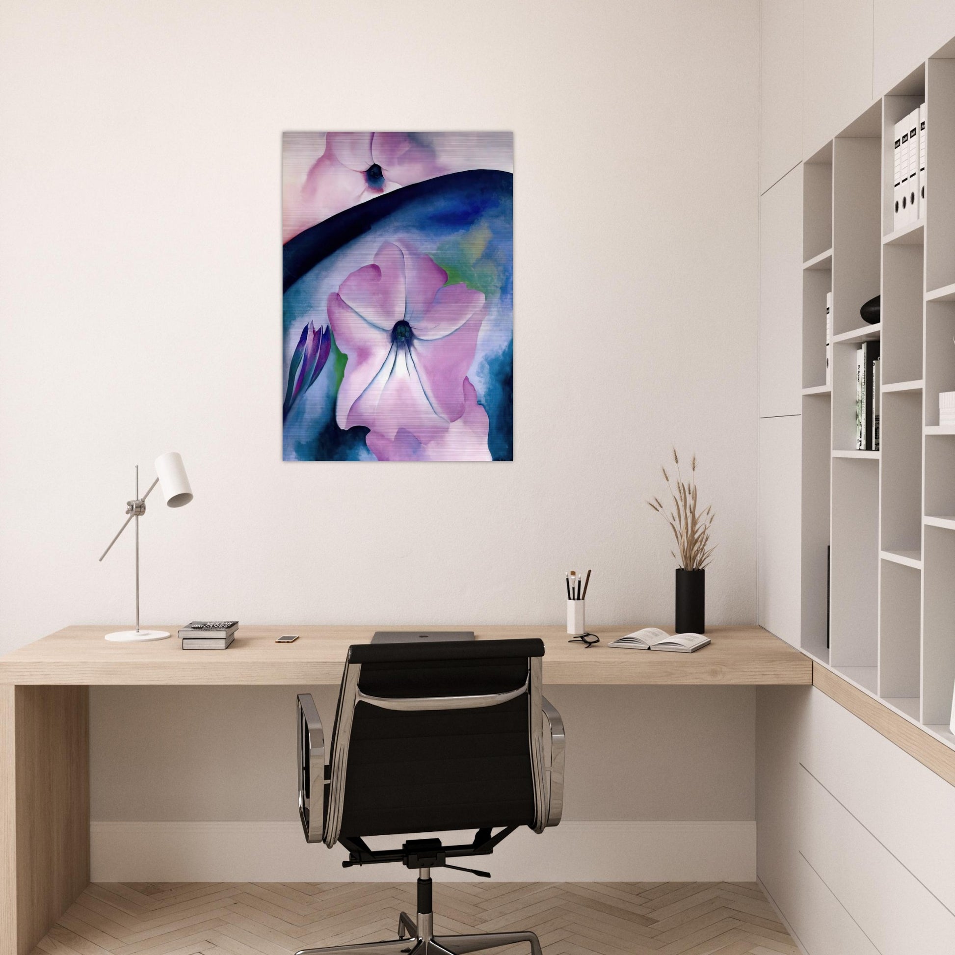 Petunia II - Georgia O'Keeffe Brushed Aluminum Print - 70x100 cm / 28x40 inches | Georgia O'Keeffe Aluminum Print | Georgia O'Keeffe Prints