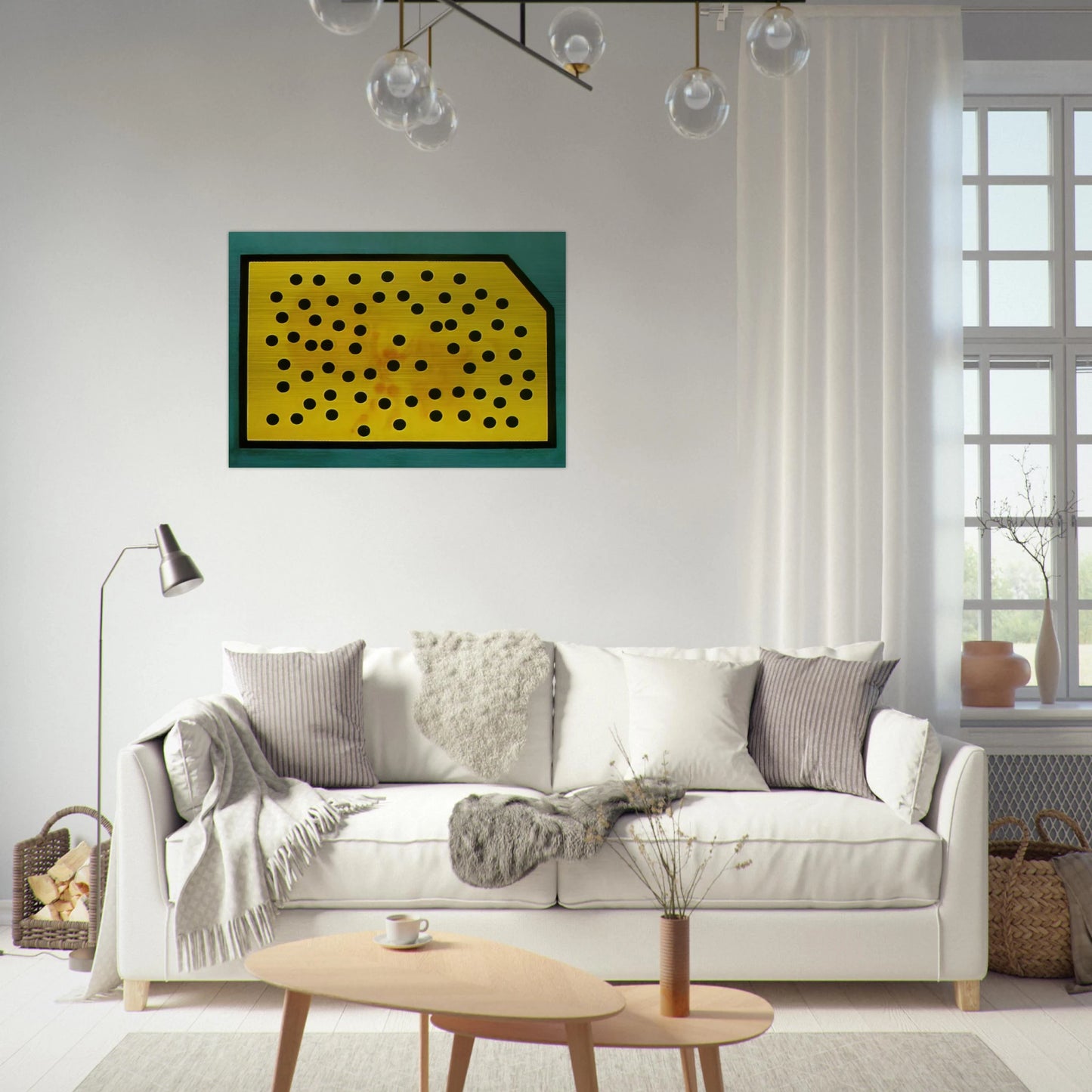RANDOMDOT CORRELOGRAM THE GOLDEN FLEECE - Salvador Dali Brushed Aluminum Print - 70x100 cm / 28x40 inches | Salvador Dali Aluminum Print | Salvador Dali Prints