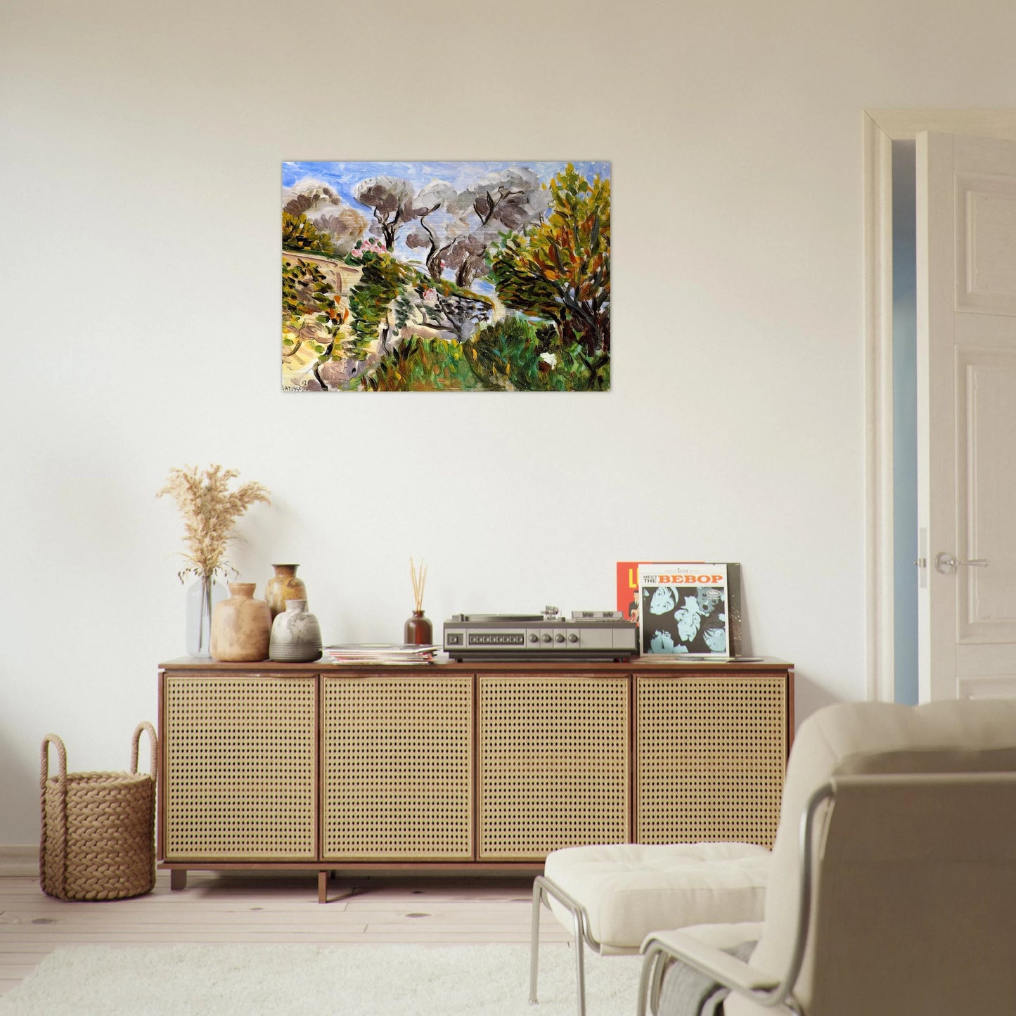 OLIVE TREES RENOIR S GARDEN IN CAGNES 1917 - Henri Matisse Brushed Aluminum Print - 70x100 cm / 28x40 inches | Henri Matisse Aluminum Print | Henri Matisse Prints