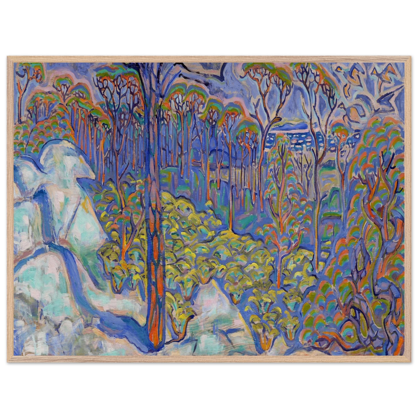 Walter Inglis Anderson - Walter Anderson Wall art - A3 (29.7 x 42  cm) - Premium Wooden Framed Poster With Fine Art Paper-canvas - White frame