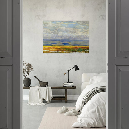 Oregon Landscape - Childe Hassam Brushed Aluminum Print - 70x100 cm / 28x40 inches | Childe Hassam Aluminum Print | Childe Hassam Prints