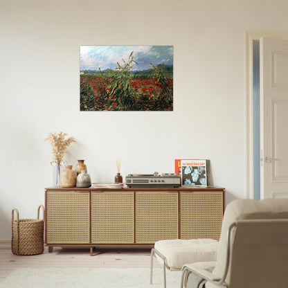 Green Ears of Wheat - Vincent van Gogh Brushed Aluminum Print - 70x100 cm / 28x40 inches | Vincent van Gogh Aluminum Print | Vincent van Gogh Prints