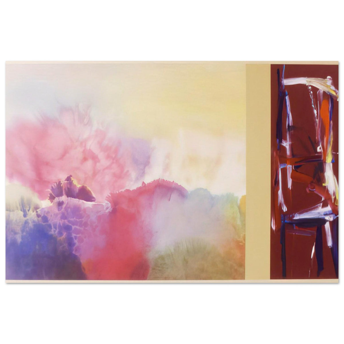 For Sara Teasdale - 1992 - Ronnie Landfield Art Prints - 100x150 cm / 40x60″ inches | Ronnie Landfield Poster | Ronnie Landfield Prints