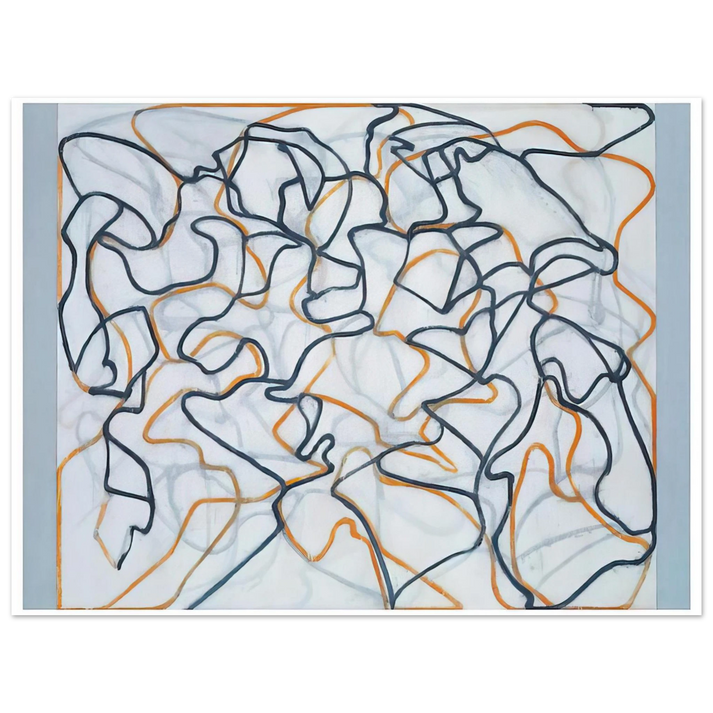 Brice Marden - White Ground Letter - 2010  75x100 cm / 30x40inches Fine Art Poster