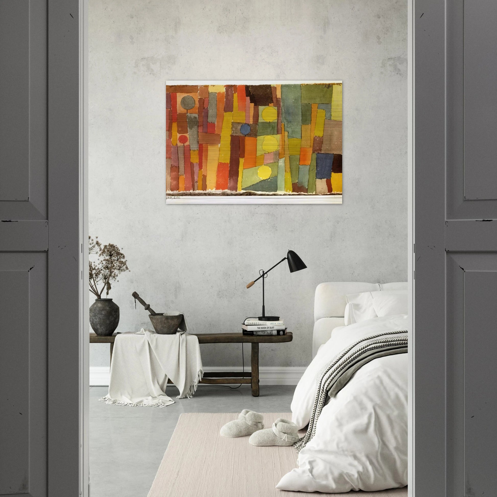 IN THE STYLE OF KAIROUAN 1914 - Paul Klee Brushed Aluminum Print - 70x100 cm / 28x40 inches | Paul Klee Aluminum Print | Paul Klee Prints