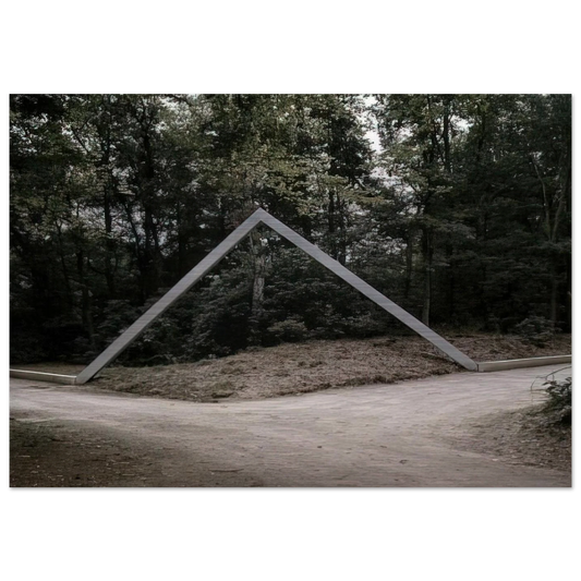 La plate-bande - 1988 - Francois Morellet Brushed Aluminum Print - 70x100 cm / 28x40 inches | Francois Morellet Aluminum Print | Francois Morellet Prints