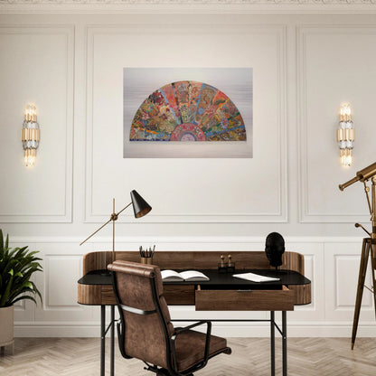 Pleasure Dome - 2003 - Miriam Schapiro Brushed Aluminum Print - 70x100 cm / 28x40 inches | Miriam Schapiro Aluminum Print | Miriam Schapiro Prints