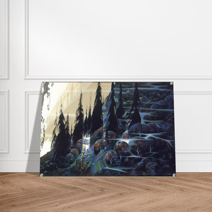 Black Spruce - Eyvind Earle Acrylic Print - 70x100 cm / 28x40″ inches