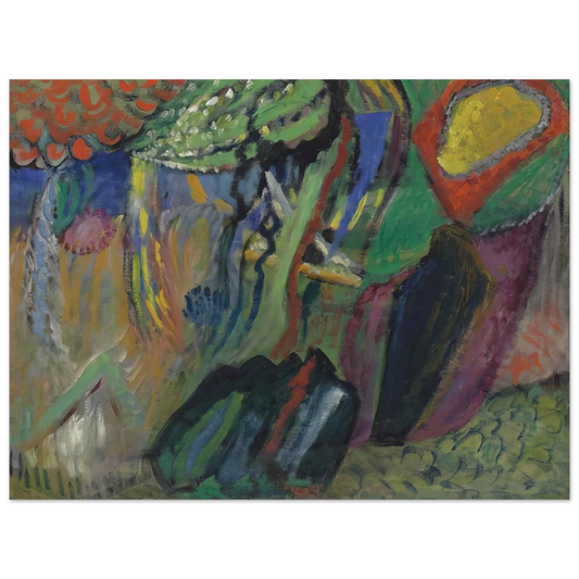 Gabriele Munter - ABSTRACT COMPOSITION  75x100 cm / 30x40inches Fine Art Poster