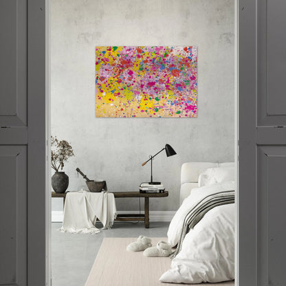 Sweet Milky Way - 1969 - Walasse Ting Brushed Aluminum Print - 70x100 cm / 28x40 inches | Walasse Ting Aluminum Print | Walasse Ting Prints