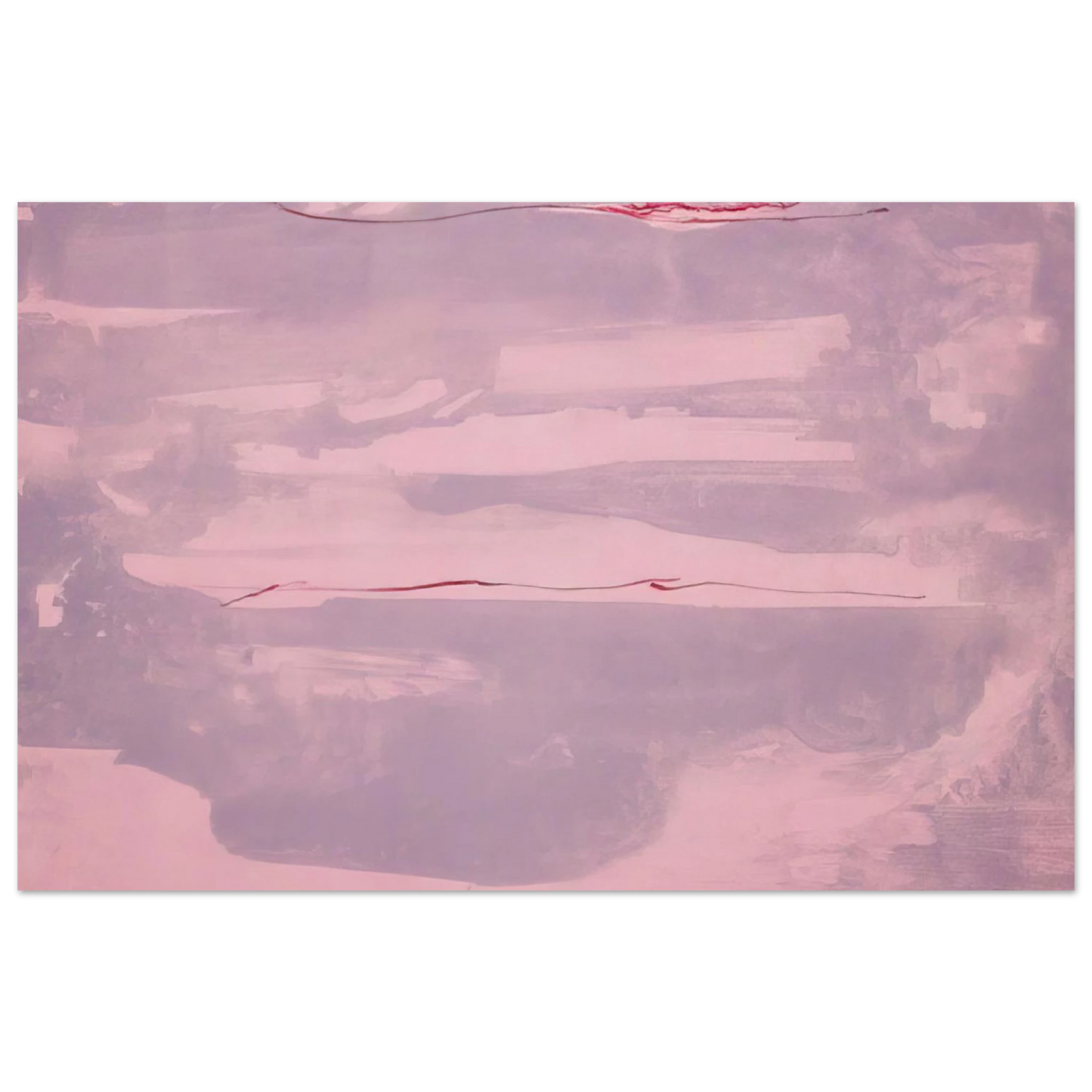 Helen Frankenthaler - Dream Walk - 1977 Wall art - 40x50 cm / 16x20 inches - Premium Wooden Framed Poster With Fine Art Paper-canvas - White frame
