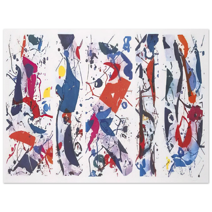 Sam Francis - The Five Continents  75x100 cm / 30x40inches Fine Art Poster