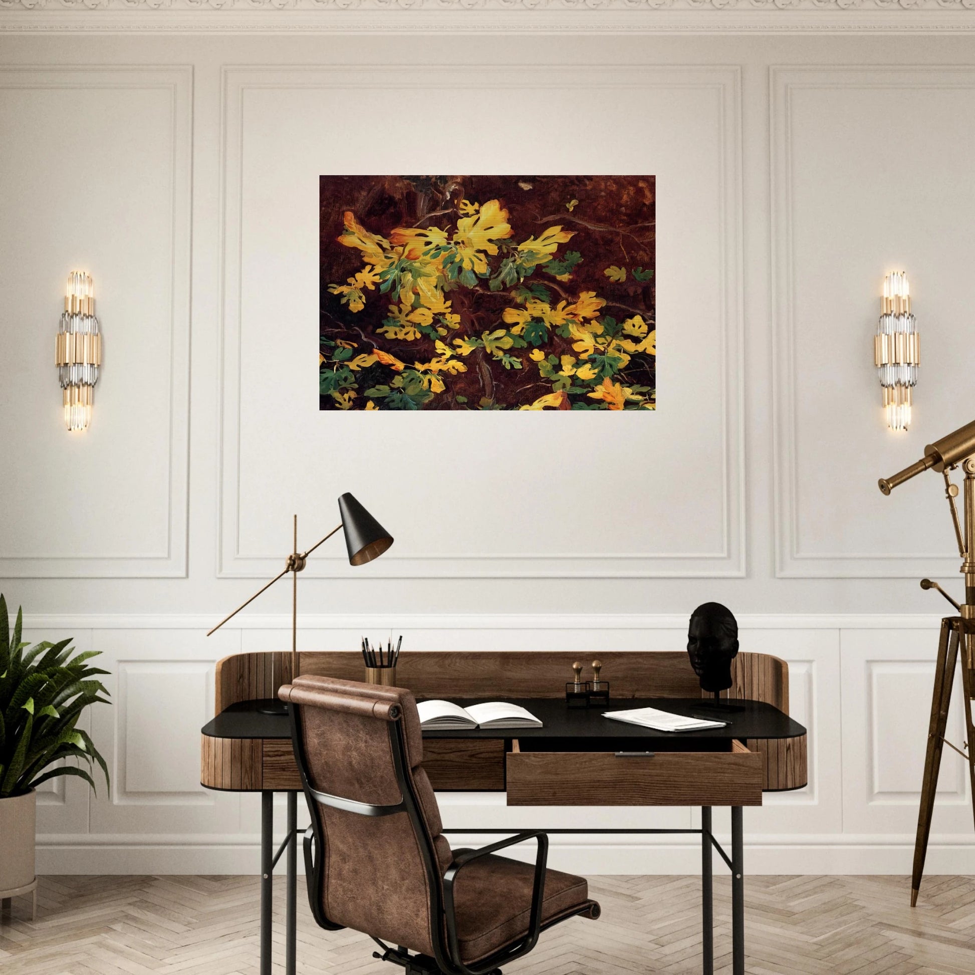Study of a Fig Tree - John Singer Sargent Brushed Aluminum Print - 70x100 cm / 28x40 inches | John Singer Sargent Aluminum Print | John Singer Sargent Prints