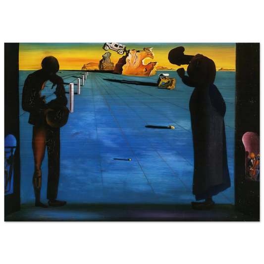 ANGELUS - Salvador Dali Brushed Aluminum Print - 70x100 cm / 28x40 inches | Salvador Dali Aluminum Print | Salvador Dali Prints