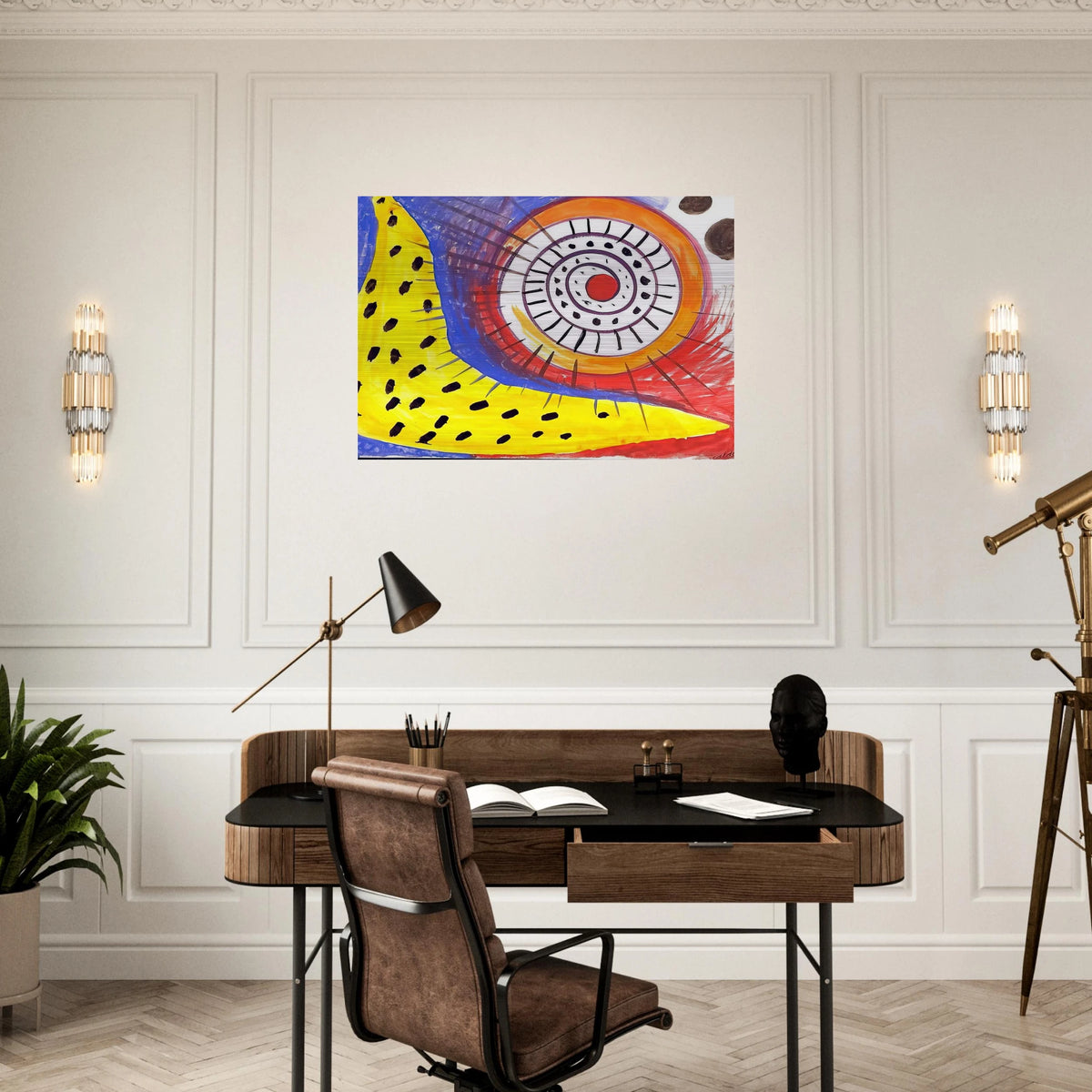 SPIRAL COMPOSITION 1970 - Alexander Calder Brushed Aluminum Print - 70x100 cm / 28x40 inches | Alexander Calder Aluminum Print | Alexander Calder Prints