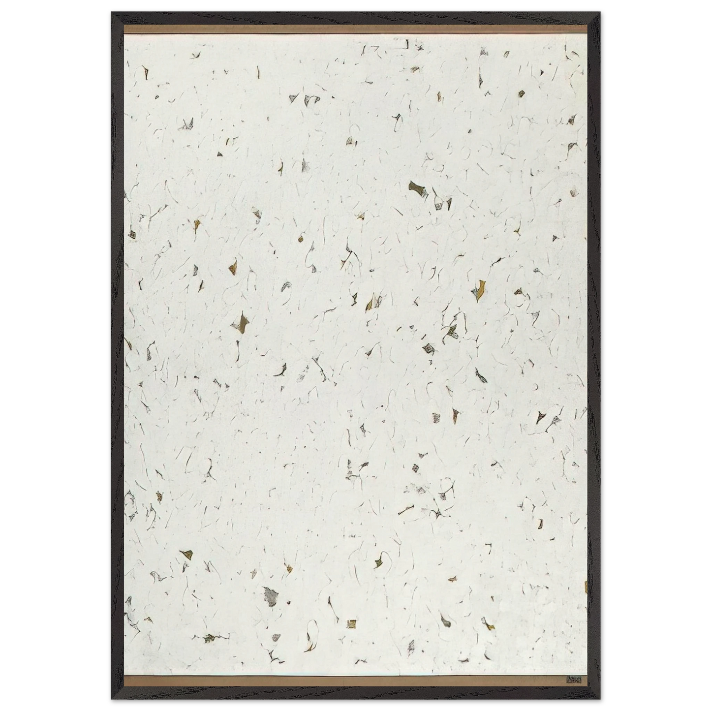 Untitled - 1962 N8 - Robert Ryman 70x100 cm / 28x40 inches Framed Art Print – Black Wooden Frame