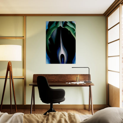 Jack-in-the-Pulpit No. IV - Georgia O'Keeffe Brushed Aluminum Print - 70x100 cm / 28x40 inches | Georgia O'Keeffe Aluminum Print | Georgia O'Keeffe Prints