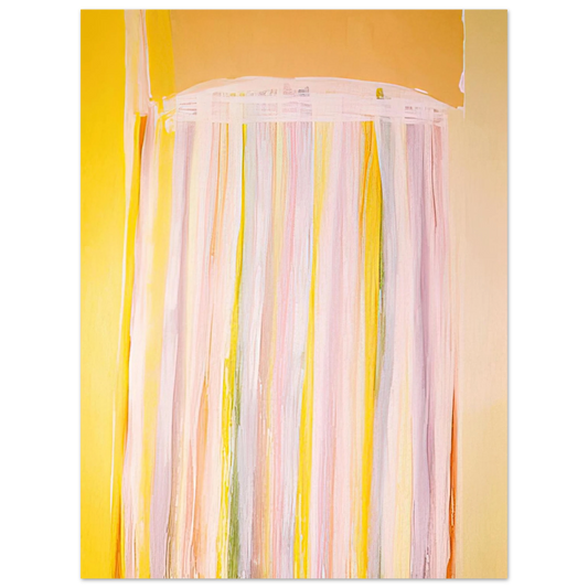 Ronnie Landfield - Yellow Prairie - 1972  75x100 cm / 30x40inches Fine Art Poster