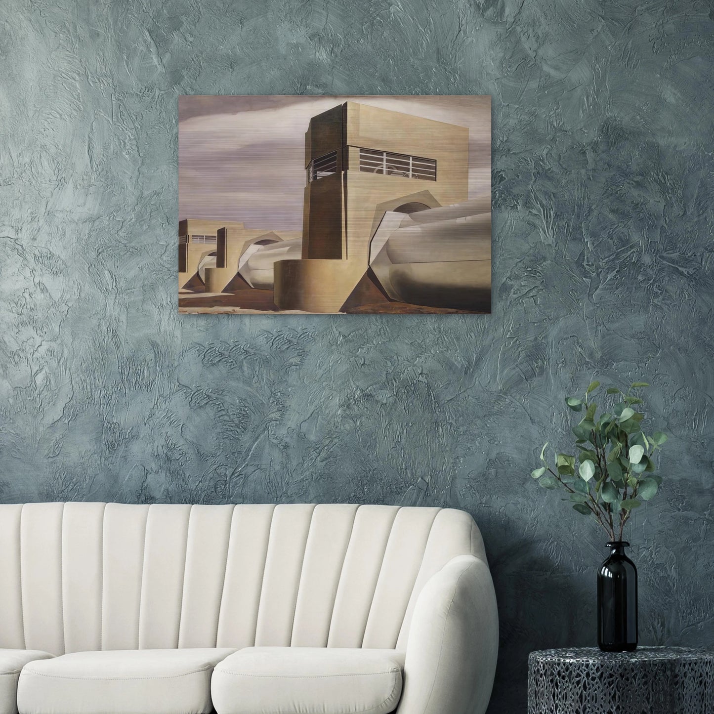 Water - 1945 - Charles Sheeler Brushed Aluminum Print - 70x100 cm / 28x40 inches | Charles Sheeler Aluminum Print | Charles Sheeler Prints