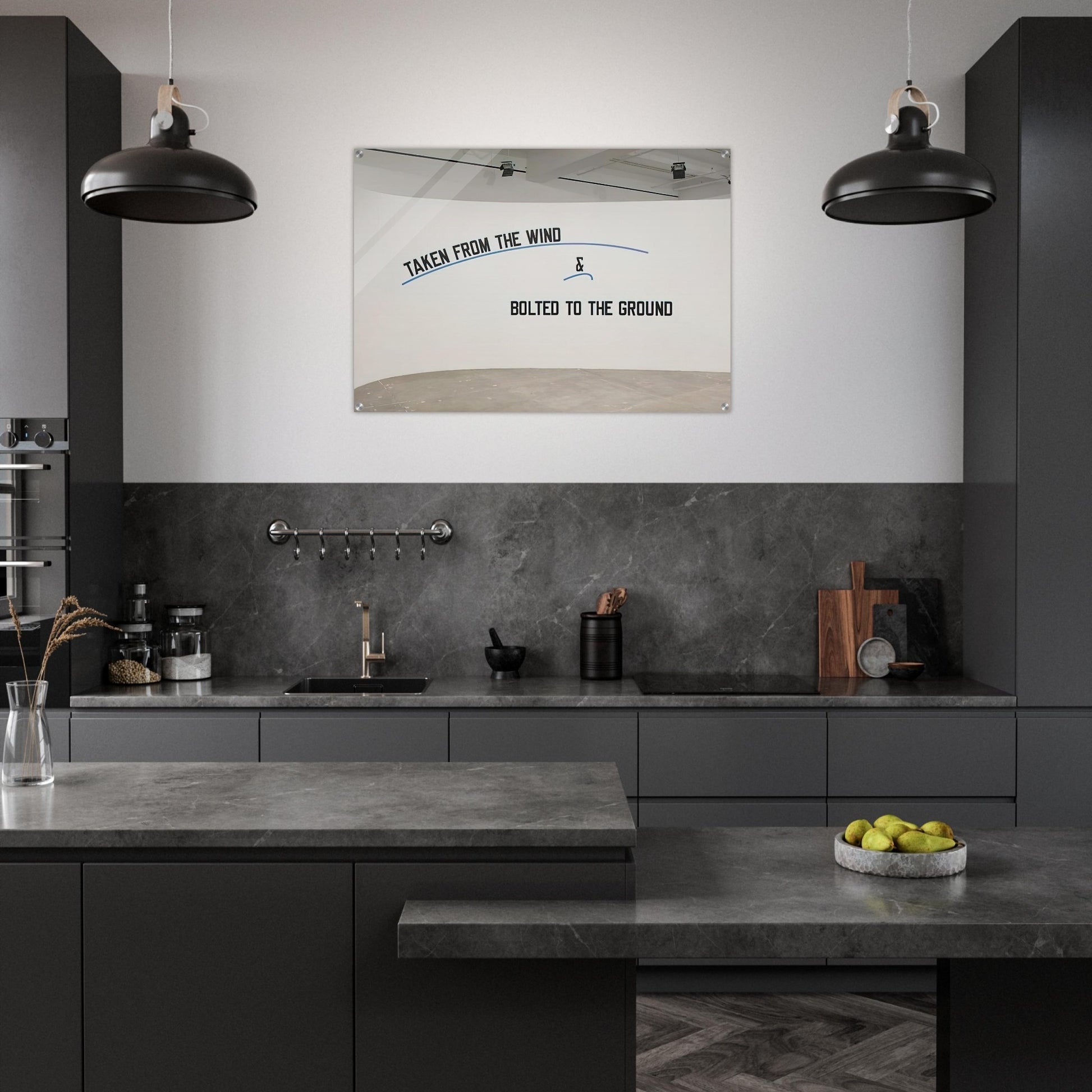 Taken From the Wind... - 2009 - Lawrence Weiner Acrylic Print - 70x100 cm / 28x40″ inches