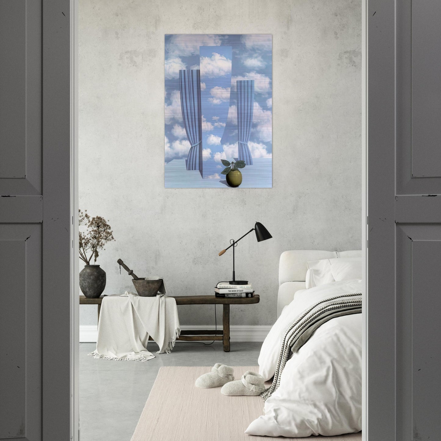 BEAUTIFUL WORLD 1962 - Rene Magritte Brushed Aluminum Print - 70x100 cm / 28x40 inches | Rene Magritte Aluminum Print | Rene Magritte Prints